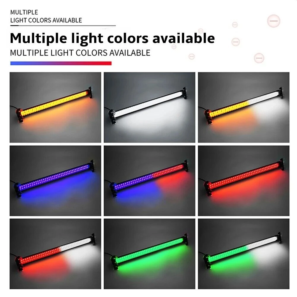 80 LED Emergency Warning  Lamp Inside The Glass Flash Strobe Beacon Light Bar Green LED Light Strobe For The Car 12V view 5
