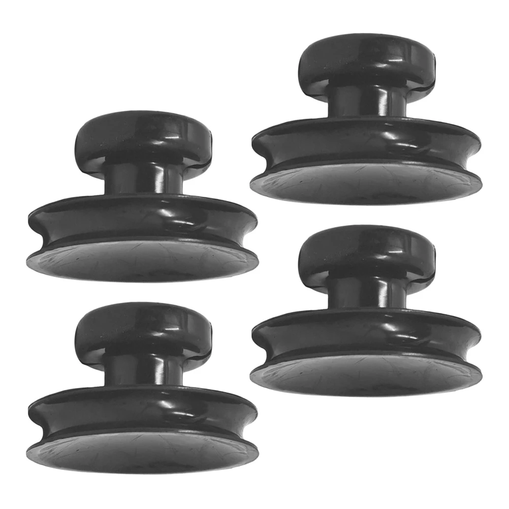 

4 Pcs Anti-slip Suction Cup Aquarium Cups Accessories Bowl Lifter Tools Rubber Handle