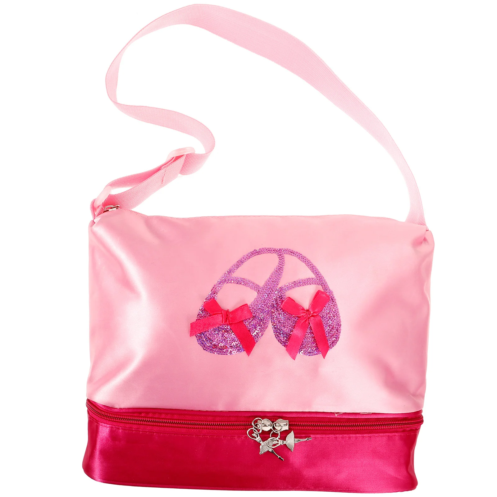 حقيبة رقص باليه مزخرفة بتصميم عصري وإكسسوارات رقص ملابس متطابقة للراقصات الصغار