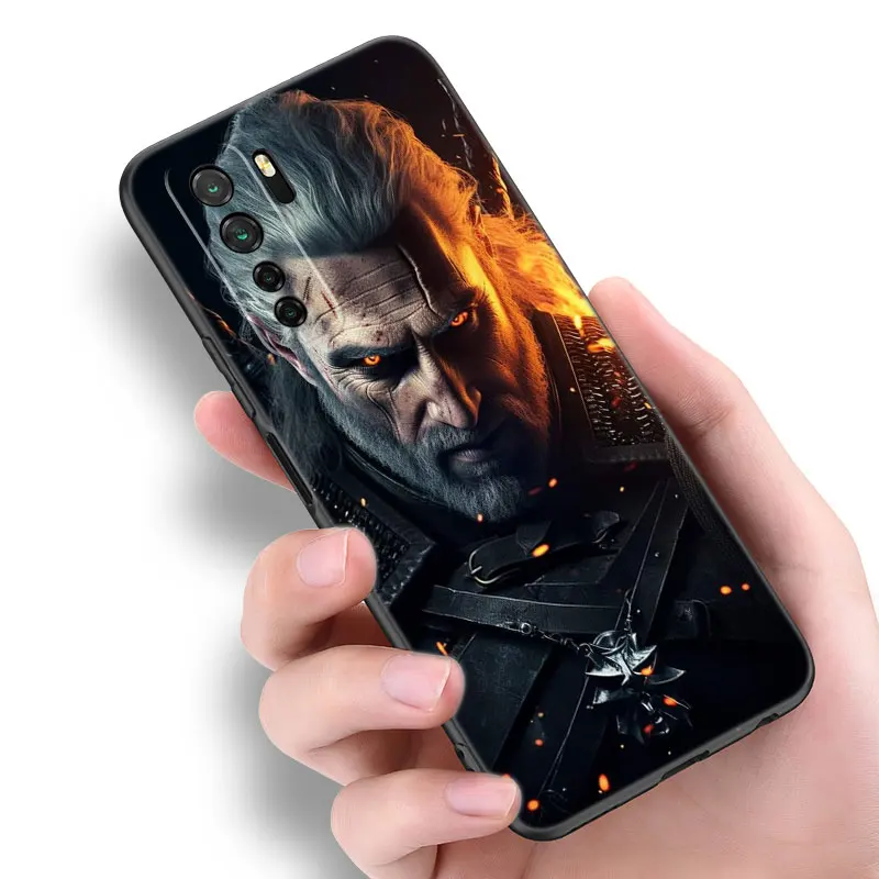 Hot Game W-witchers Black Silicone Phone Case For Huawei Nova 11 12 Ultra 9 10 SE Pro 11E 11i 12i Y70 + Y60 Y61 Y71 Y72 Y90 Y91