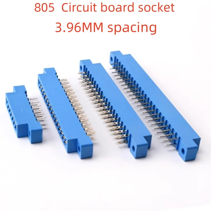 2pcs Circuit Board Socket 805 Gold Finger Bus Slot Solder Wire Plug-in Board 3.96 Gold-plated Pcb Bus Game Console