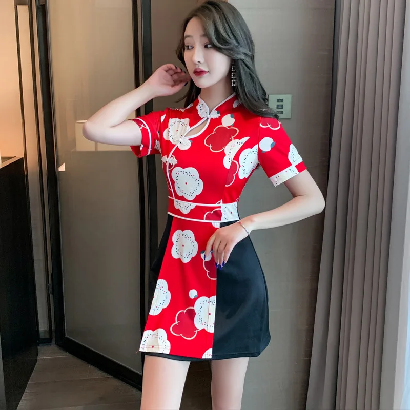 Woman Work Clothes Suit Hotel Waiter Beauty Salon Spa Massage Nail Cafe Sexy Foot Bath Sauna Technician Overall Skirt Uniform