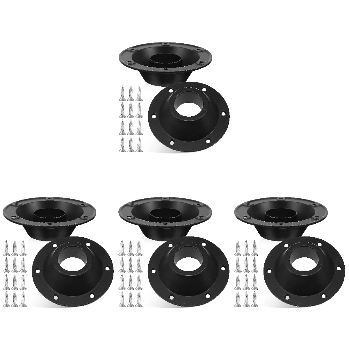 

4 Pack RV Table Base Top Replacement Flange Camper Mount Accessories Boat Flush Hardware Floor Mounting Kit