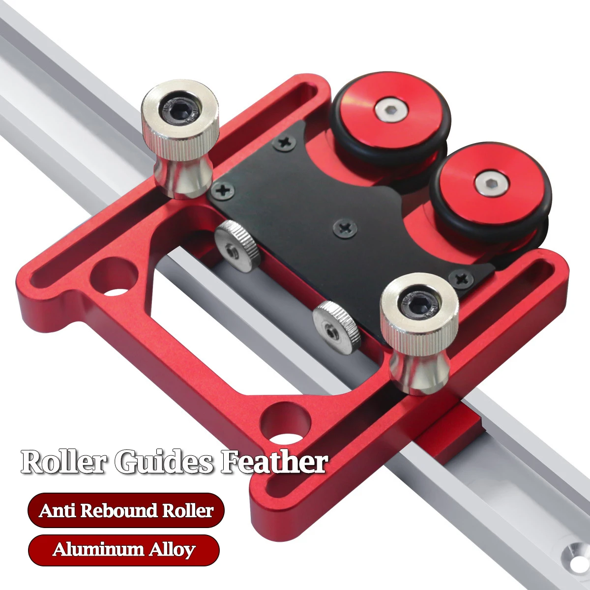 

Adjustable Stock Guides - Roller Guides Feather Loc Board Multi-purpose Clear-Cut Anti Rebound Safety Pushing Auxiliary Tool