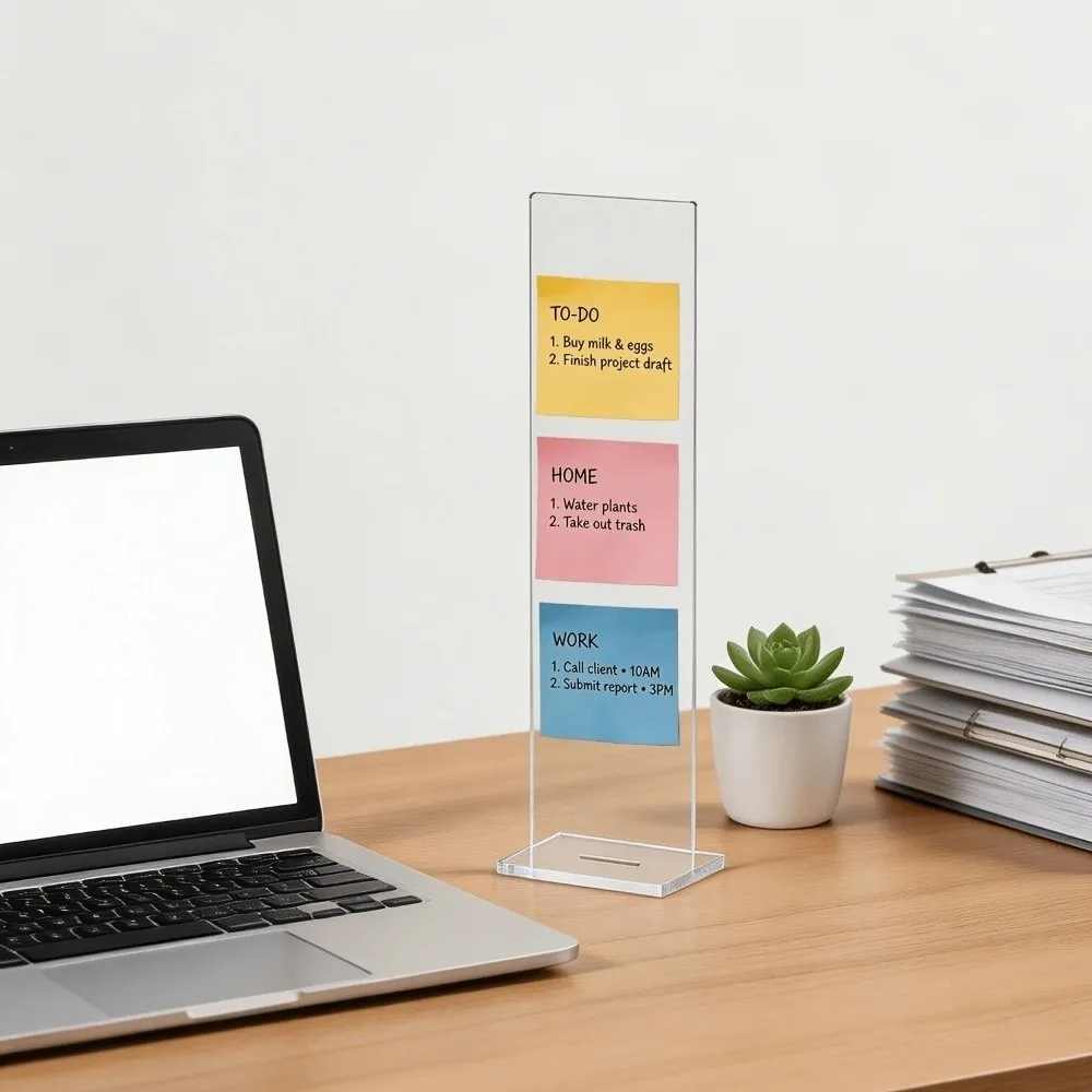 Langlebige Acryl-Memo-Tafel, a – Sticky Memo Holder Bewertung und Preis