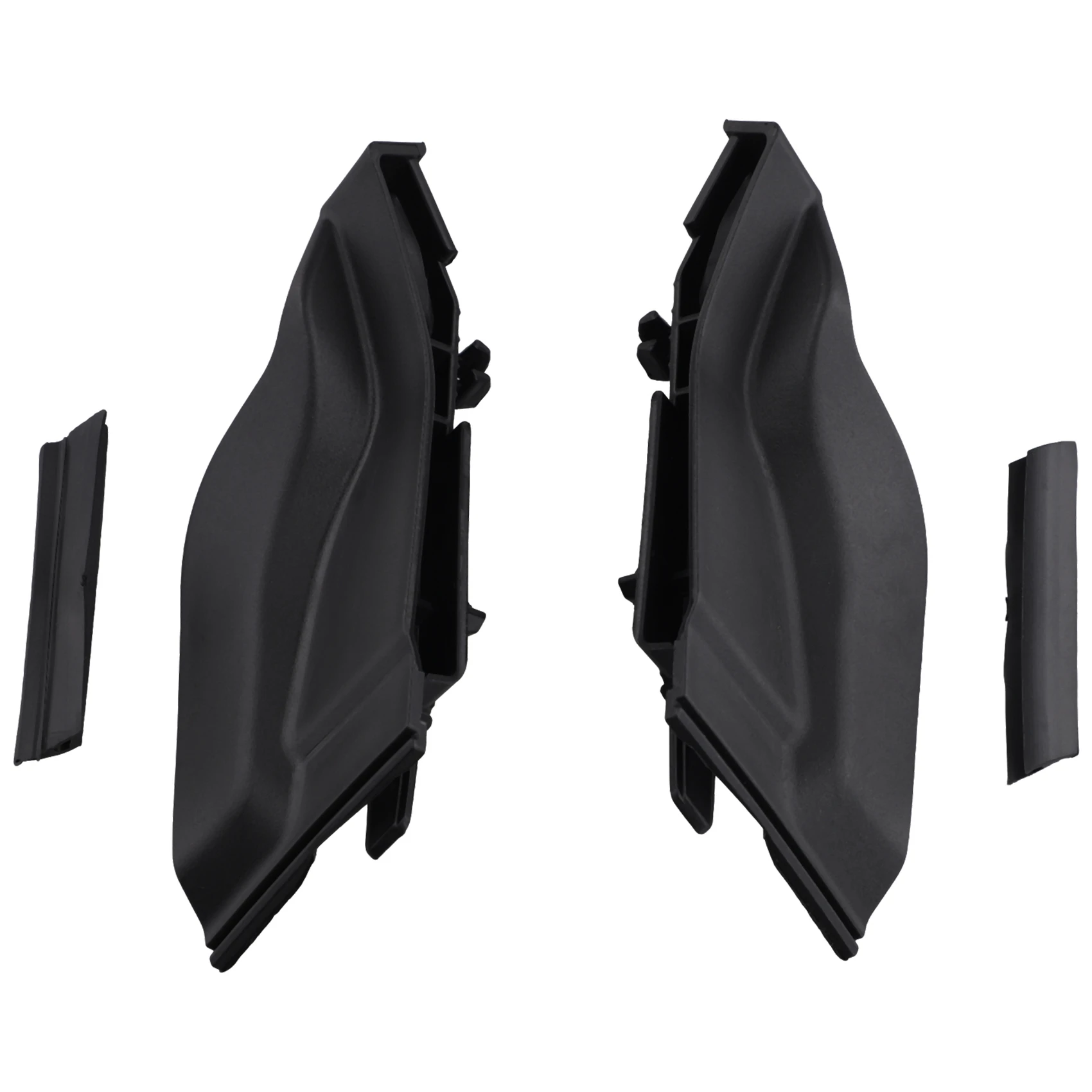 

Комплект из 2-х накладок на боковые вентиляционные отверстия переднего обтекателя и накладок на боковые обтекатели стеклоочистителей для Toyota Prius 2010-2015, артикулы 55083-47020, 55084-47020