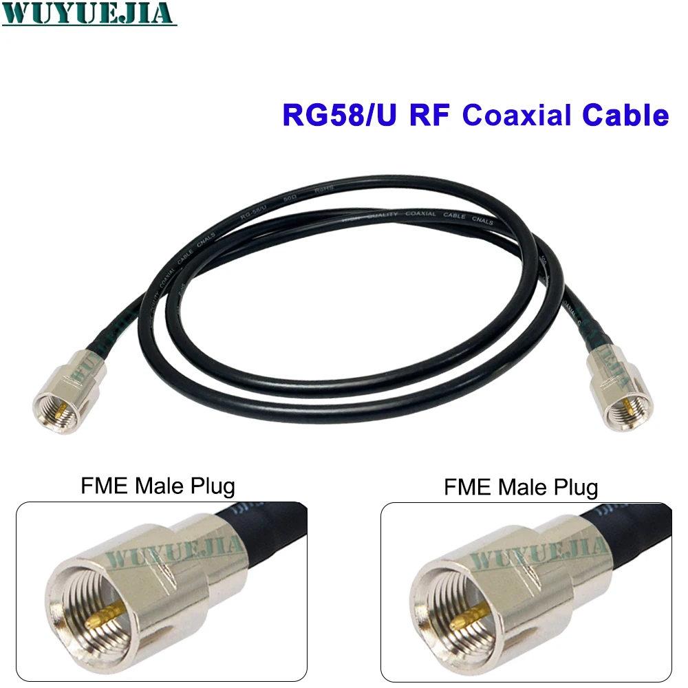 10CM-30 Meters FME Male Plug to FME Female Jack Connection 50Ohm RG58/U RF Coaxial Jumper Cable For Electronic Components Market