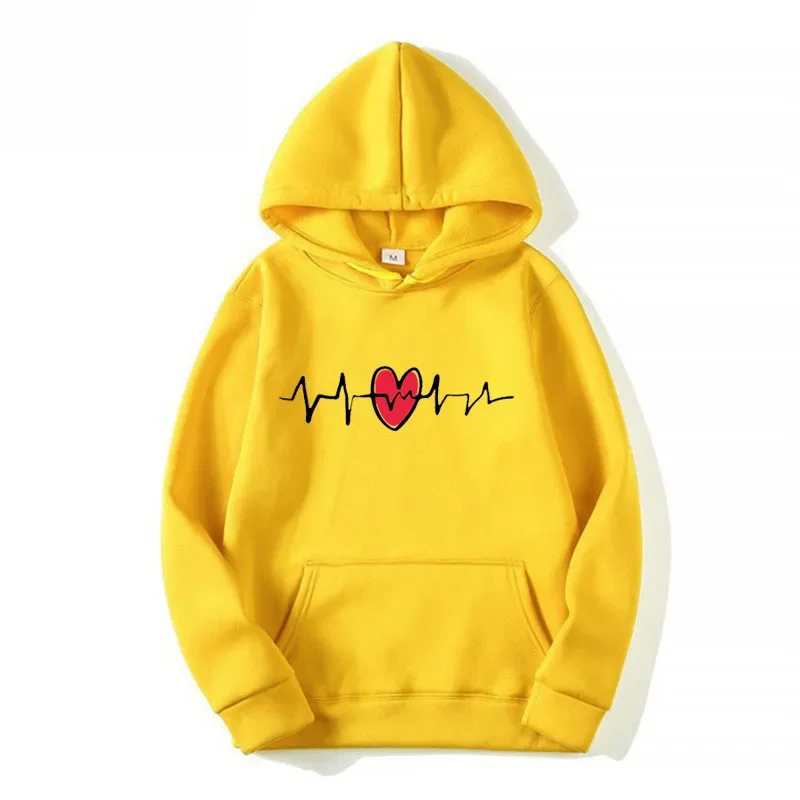 Sudaderas con capucha con estampado de amor para mujer, ropa de calle con gráfico Kawaii, Jersey Unisex divertido, Tops deportivos sueltos para exteriores