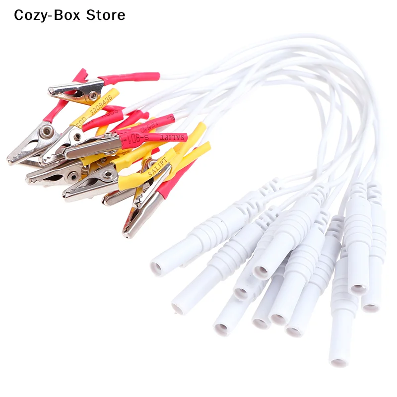 [ZY]12Pcs/Set Electronic Acupuncture Clip Random Alligator Clip Cable Electronic Acupuncture Instrument[ZY]