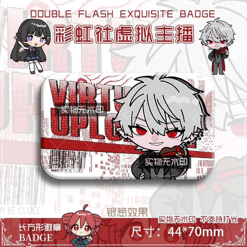 أنيمي ANYCOLOR NIJISANJI Vtuber Kuzuha Kasane تيتو شارة سترة الجينز التلبيب دبوس جمع بروش حلية هدية الهالوين