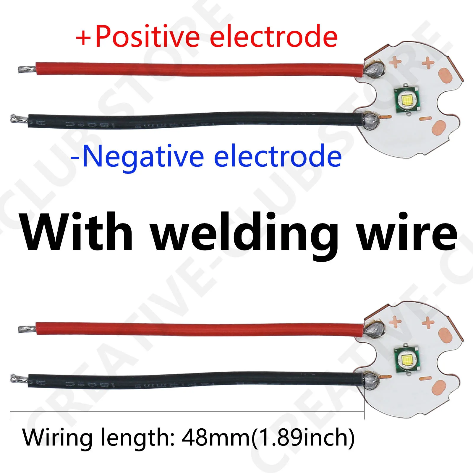 1-3W 5W 10W High Power LED 3535 5050 Bead Diode DC 3V With Cable Suitable For Flashlight Parts Bicycle Car Headlight Accessories