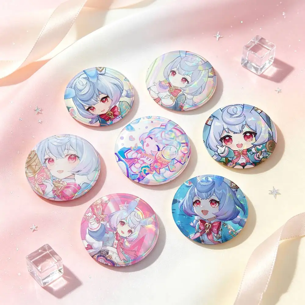 Sigewinne Genshin Impact Badges 25 32 44 58 75 Mm Round Cosplay Pin Bag Decor Fans Collect Friends Gifts Brooch Souvenir