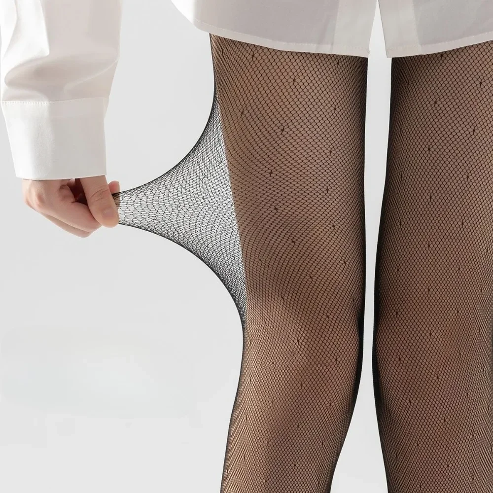 Black Sexy Women Stocking Fishnet Club Tights Panty Knitting Net Pantyhose Trouser Mesh Long Stockings Tights for Women New