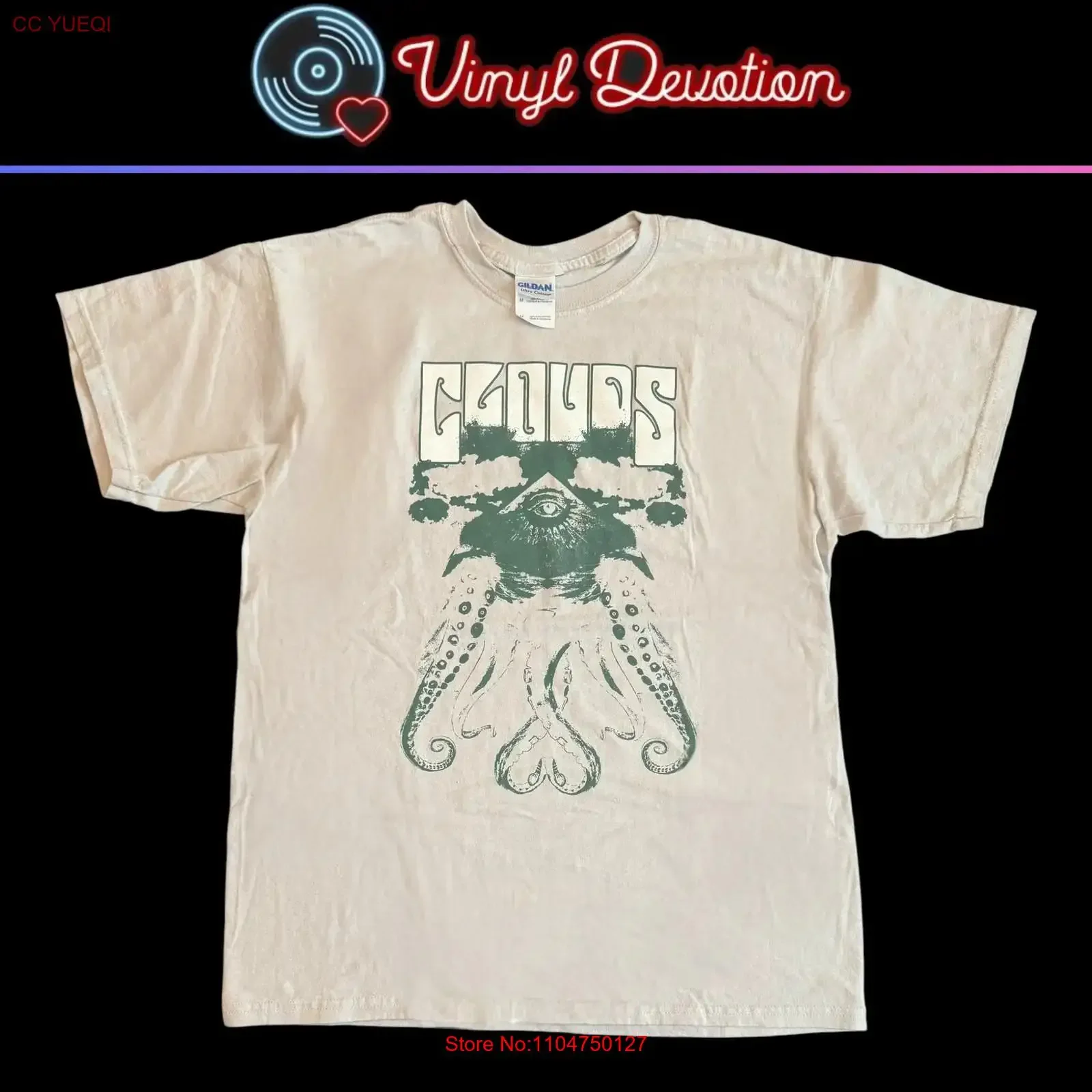 Clouds Band Light Gray T Shirt Size M Converge Cave In American Nightmare vintage Washed Soft designer clothes Comfortable