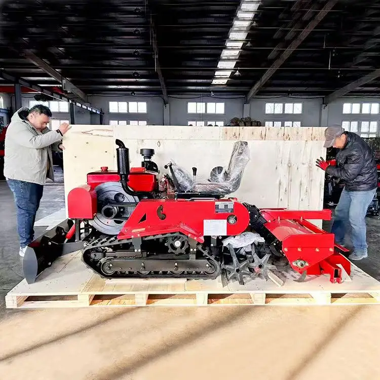 

China Factory Mini Crawler Tillage Machine 25 HP Agriculture Rotavator for Tractor Tillage Work