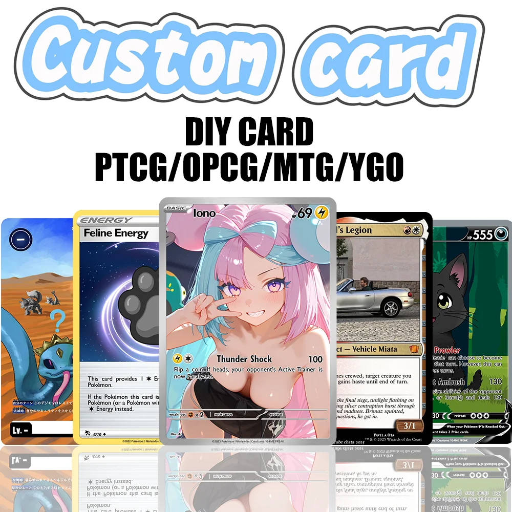 Benutzerdefinierte Spiel-Proxy-Karten Folien-/Standardkarten DIY TCG Personalisierte Karten Brettspiele Partyspiele MTG/PTCG/YGO Für Jedes Bild