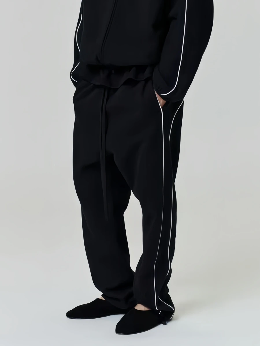 

Мужские брюки FOG JSJ Essentials свободного кроя с прямыми штанинами, шнурком и боковыми полосками, в стиле High Street, осенняя мода