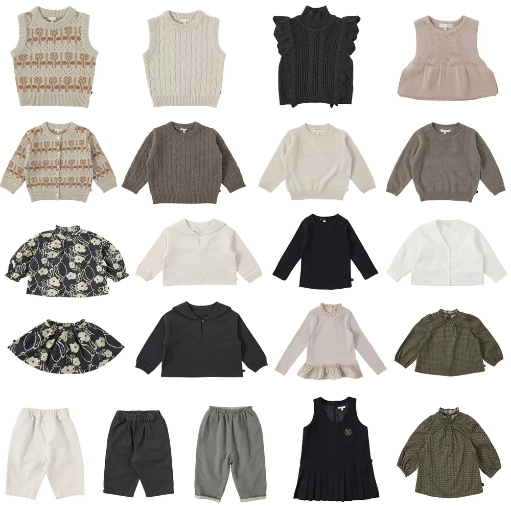 Kleinkind Mädchen Kleidung 2025, Neue Herbst Winter BENE Marke Baby Kleider Jungen Stricken Pullover Nette Hosen Kinder Mantel Kinder Outfit Sets