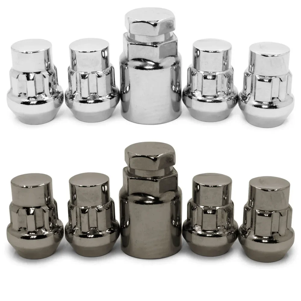 Car Theft Locking Nuts Wheel Nuts Lug 60 degree Tapered Security Bolts With Key Racing Wheel Lock Lug Nuts M12x1.25 M12x1.5