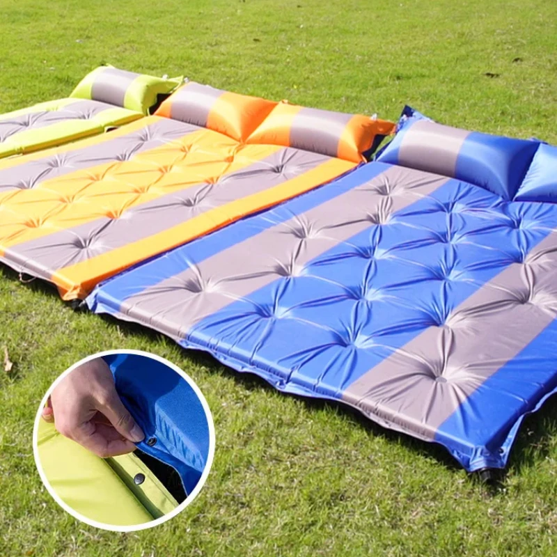 Self-Inflating Mattress 5cm Inflatable Air Mattress Foam Sleeping Mat for Camping Durable Tent Mattress Compact Travel Bed