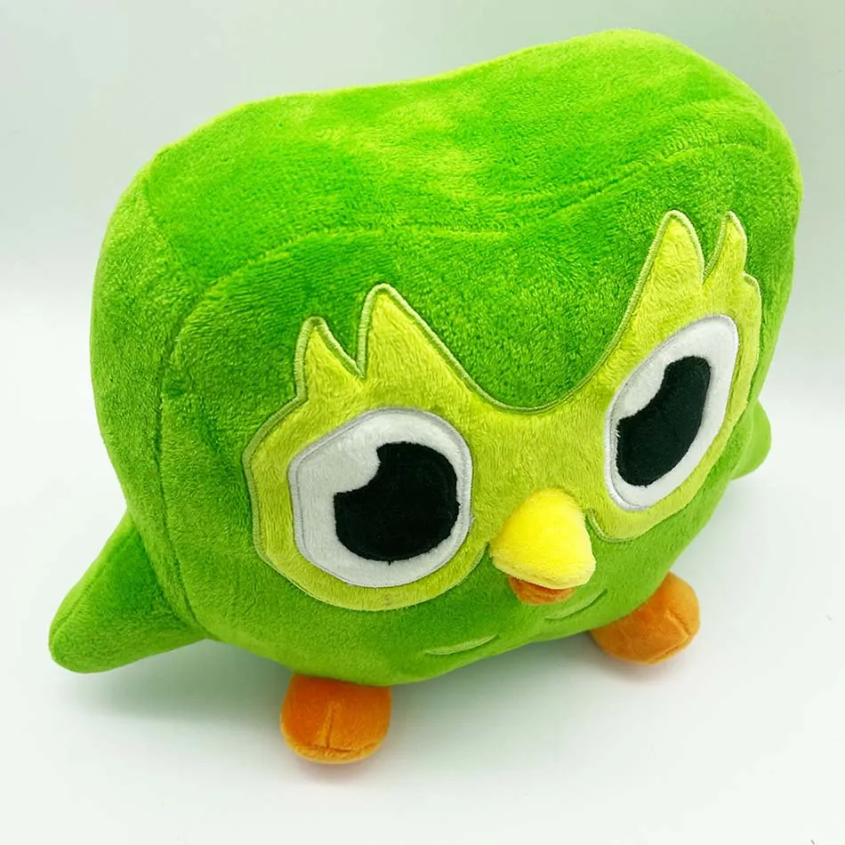 Green Duolingo Owl Plush Toy Duo Plushie Of Duo The Owl Cartoon Anime Owl Doll Soft Stuffed Animal Toy Children Birthday Gift image 6