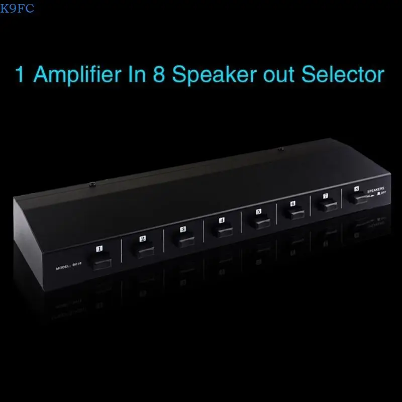 K9FC Amplifiers Speaker Switcher Box 10Hz-50KHz Sound Switching Distributor 4-16Ω