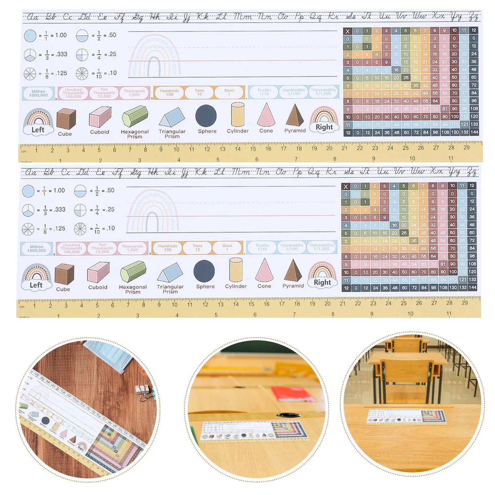 

25Pcs Classroom Nameplates Paper Material Bright Colorful Desk Name Tags Student Desk Name Plates Traditional Manuscript