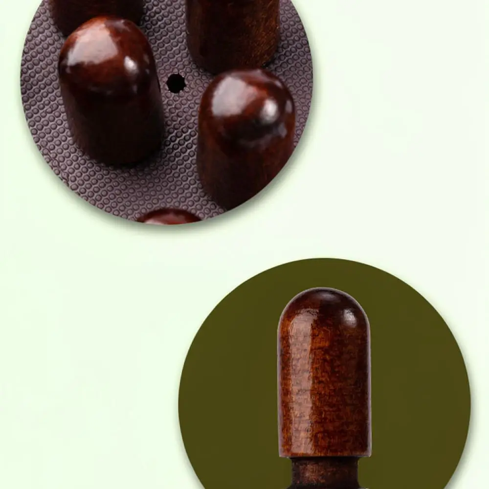 Handheld Wooden Meridian Brush Body Massage Tool For Scalp Abdomen Waist Scraping Relief Natural Ergonomic Comb Aid