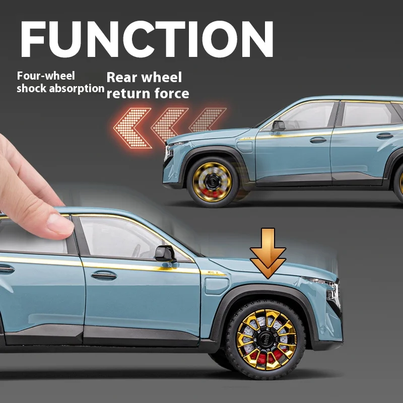 Simulation 1:24 XM Legierung Automobil Modell Metall Druckguss Ornament Sound Licht kinder Spielzeug Auto Modell jungen Geburtstag geschenk