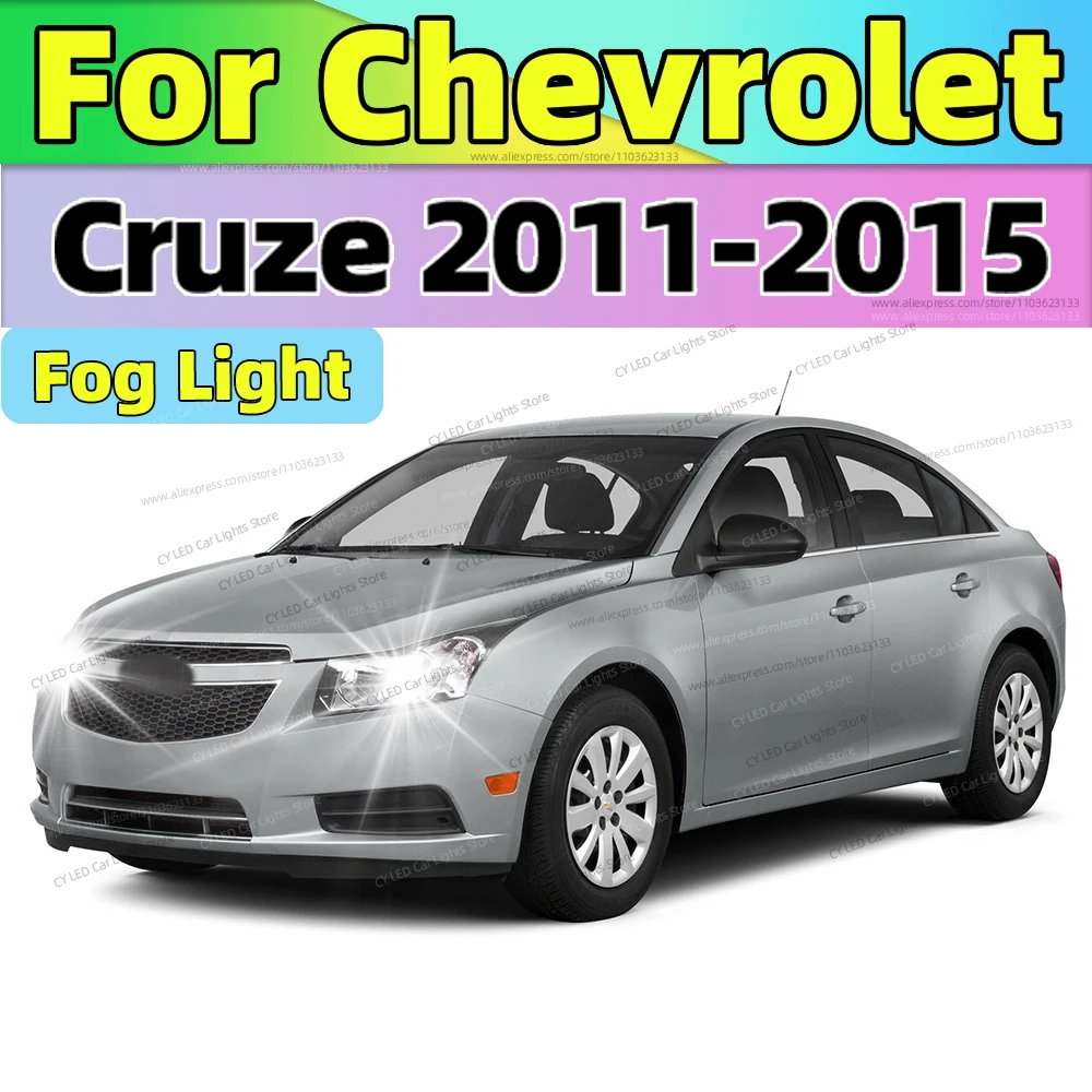 

2Pcs 20000LM LED Fog Lamp Car Fog Light Front Bulb Plug and Play For Chevrolet Cruze 2011 2012 2013 2014 2015
