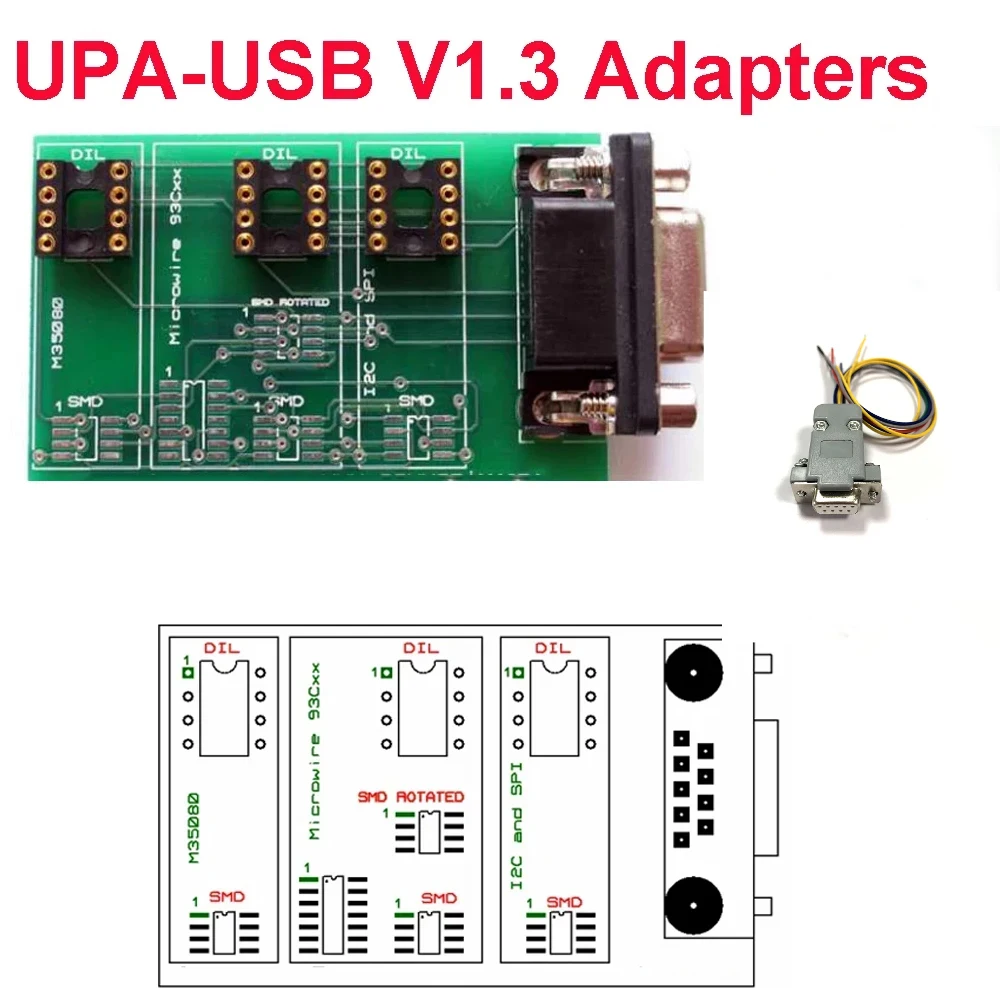 

UPA USB V1.3 Jumper Cable New Version With Adapter UPA-USB Programmer CAS Programmer Connector Eeprom Adapter