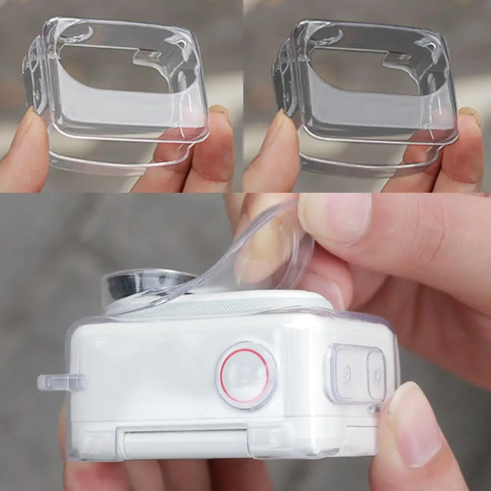 

For Insta360 GO3S Silicone Protective Case Transparent Shockproof Cover for Thumb Camera Accessories Full-Body Shell