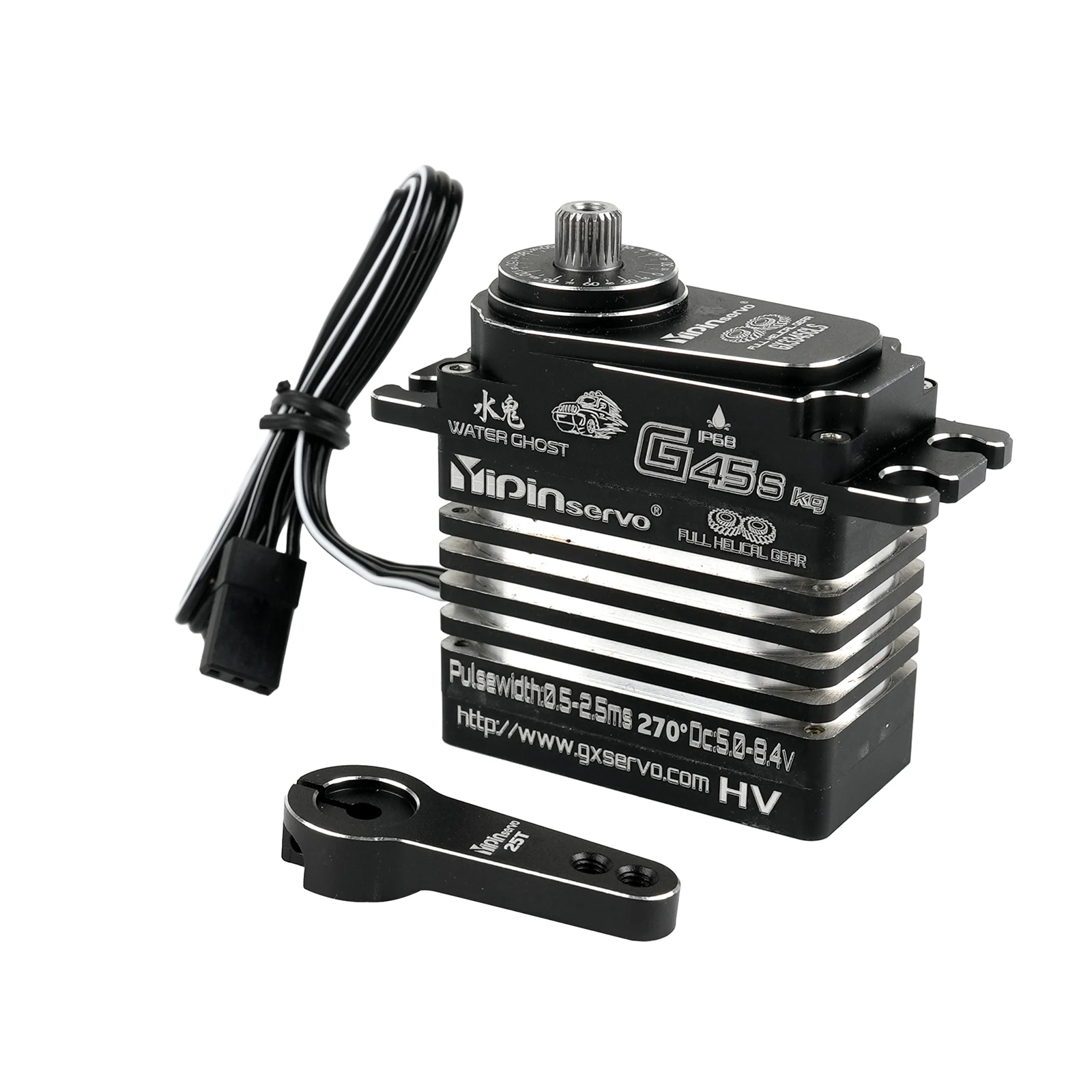 GXservo Coreless Servo Digitale 45kg Grande Coppia Acciaio Metal Gear Motore Impermeabile Per 1/8 1/10 RC Auto Crawler Parti di Robot