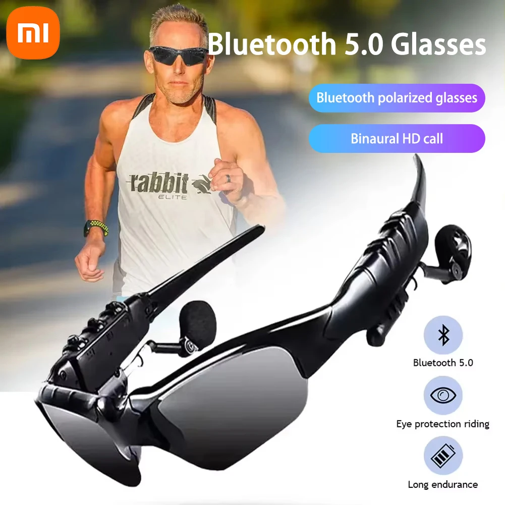 Xiaomi Smart Bluetooth Audio Glasses Outdoor Sports Cycling Surround Sound Headphones Listen To Music Call Polarized Sunglasses