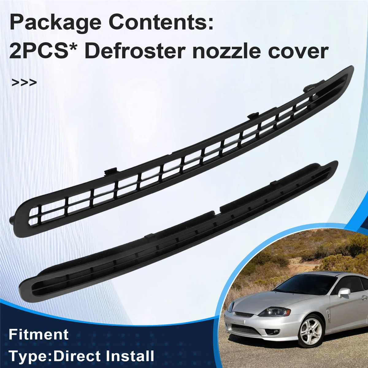 

Lasting 973142C000LK 973152C000LK L&R Car Defroster Nozzle Cover for TIBURON COUPE 2003-2008