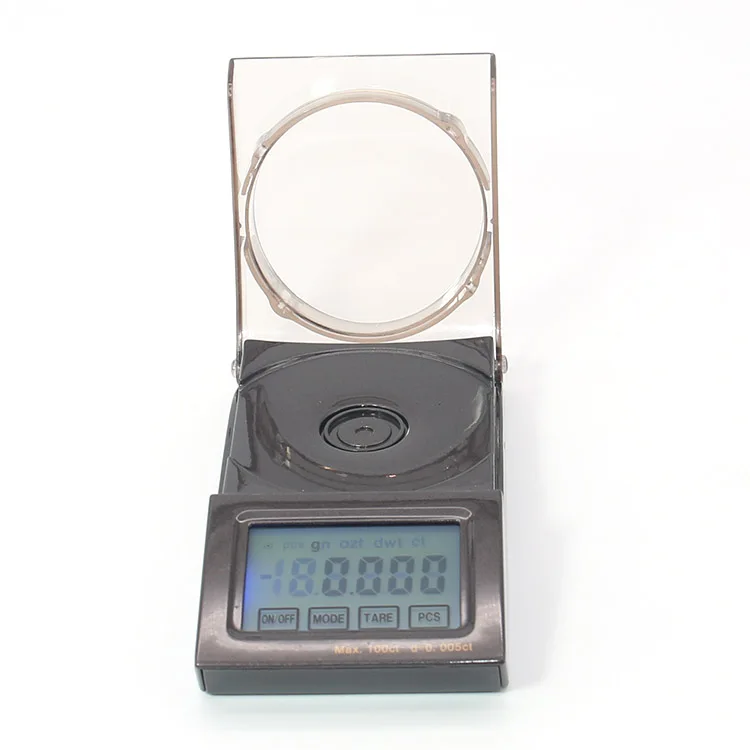 

Portable LCD Digital Jewelry Scale Carat 0.005CT Accuracy Touch Screen Gemological Instrument Gem Scale K100ct/005 Automatic