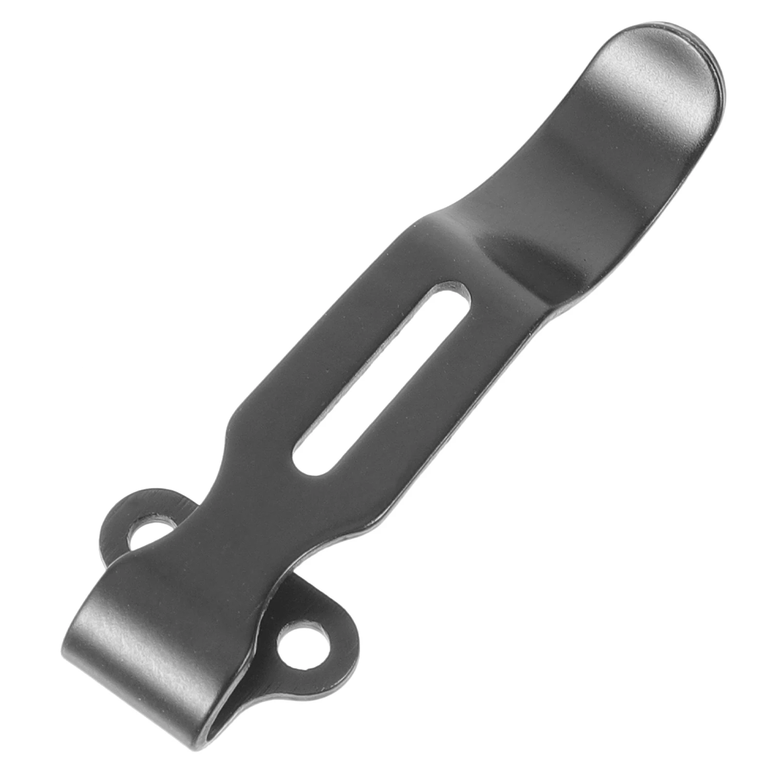 

Folding Knife Belt Clip Black Stainless Steel Pocket Clip for Knives Durable Portable Camping Hiking Accessories