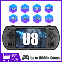 New Retro Handheld Video Game Console Linux System 4.0 Inch IPS Screen U8 Portable Pocket Video Player 15000 Games 20+ Emualstor