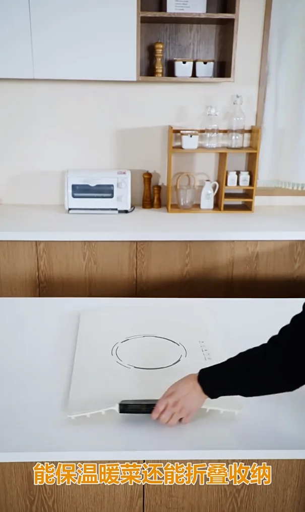 flexible-silicone-round-heating-mat-household-insulation-board-hot-plate-folding-food