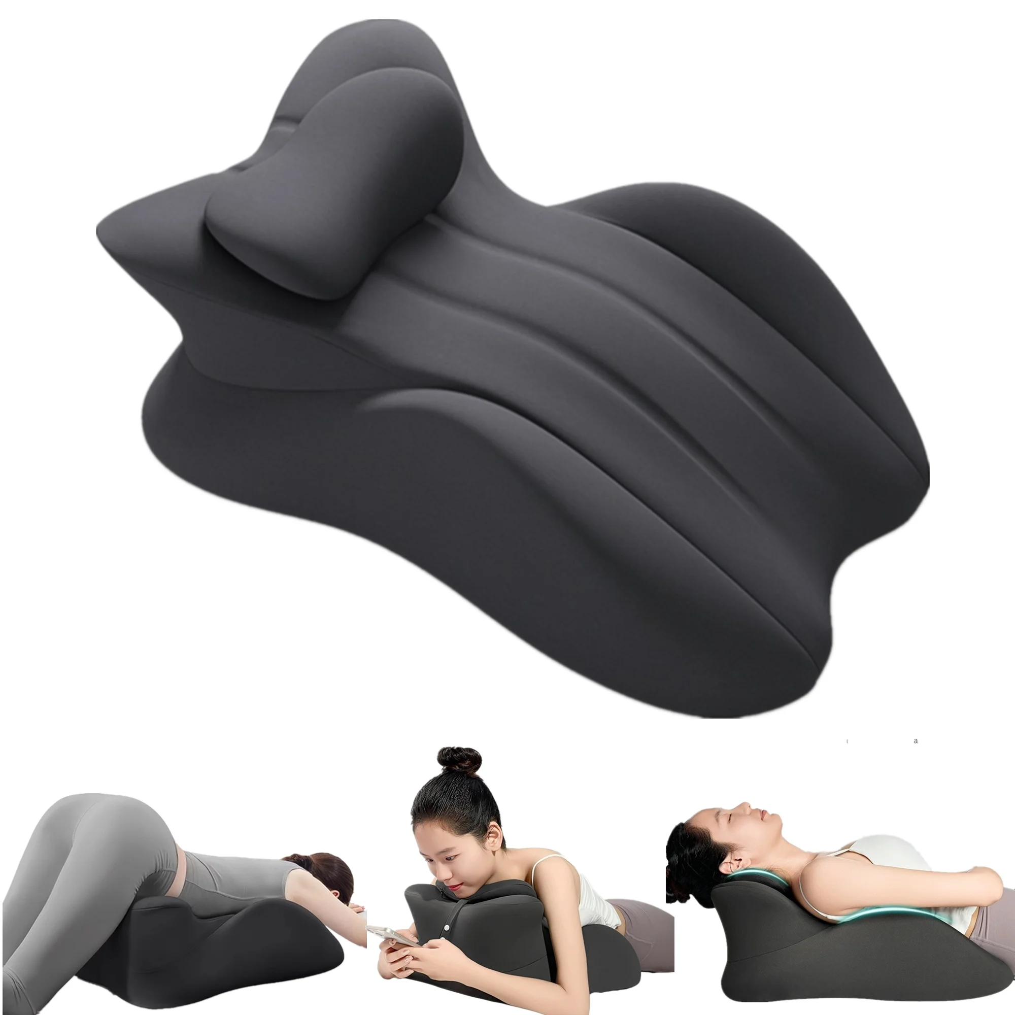 

Multi-functional Prone Pillow Memory Foam Ergonomic Couples Butt Cushion Lumbar Support Traction Pillow Relieve Pain