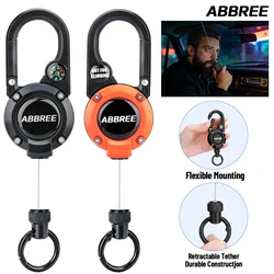 Mosquetón retráctil ABBREE alta resistencia para radio Baofeng y CB
