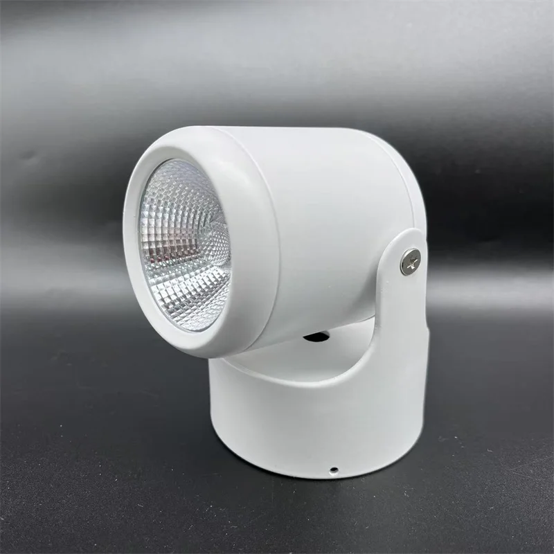 Możliwość przyciemniania 360 °   Obrotowe i składane oprawy LED typu Downlight 7W 10W Lampa sufitowa montowana powierzchniowo COB Reflektor AC85V-260V Ra≥90