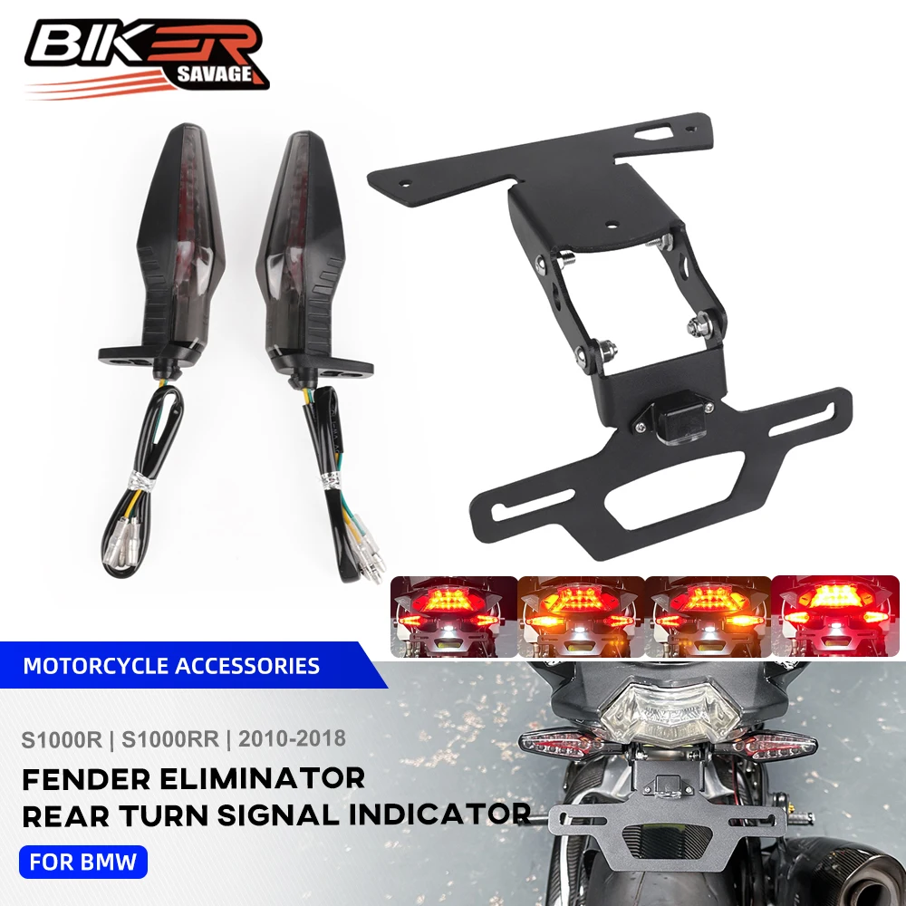 

For BMW S1000R S1000RR LED Turn Signal Rear Brake Tail Light Flashing Lamp Motorcycle Accessories Directional Blinker 2014-2018