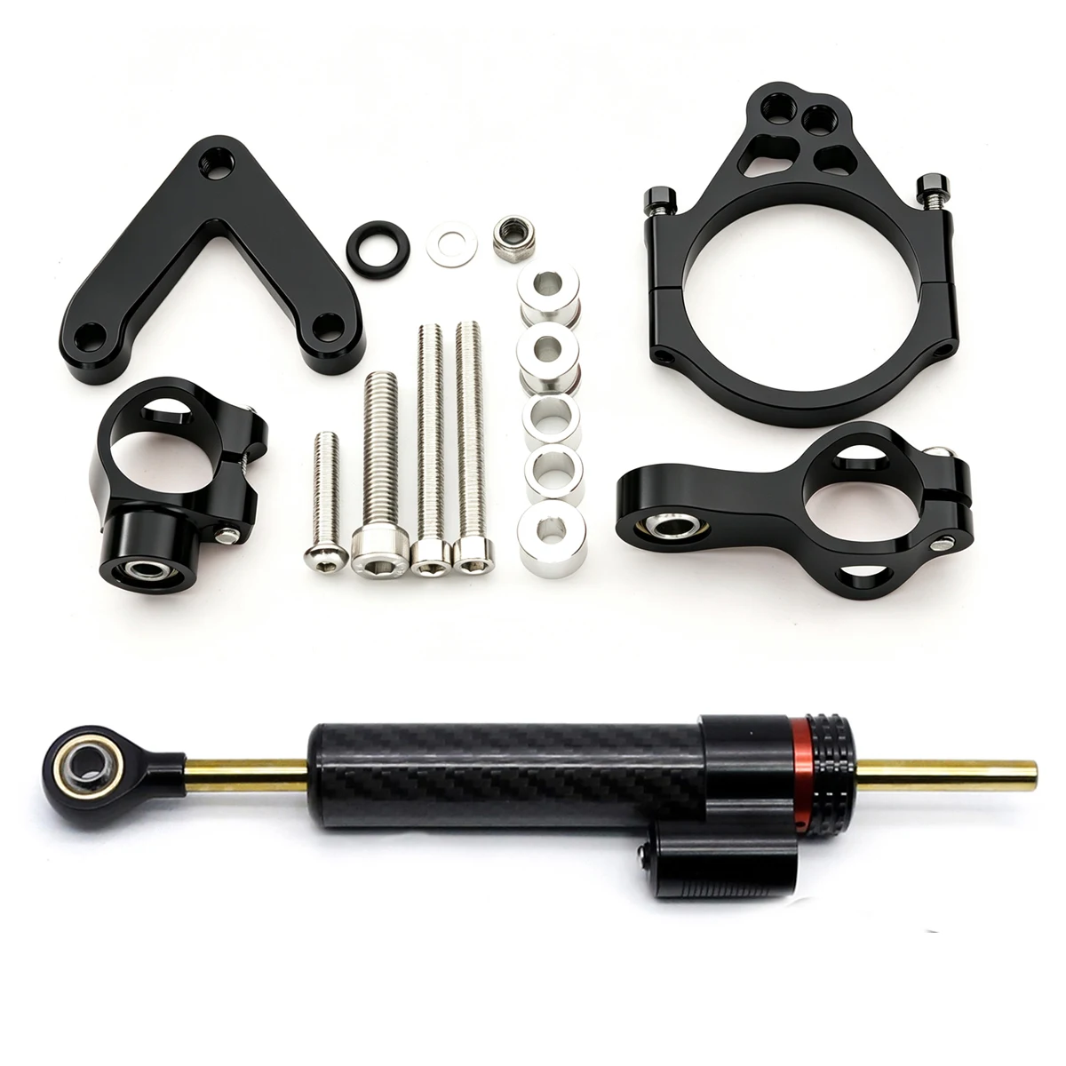 Steering Damper Stabilizer Kit Cnc - Pour Ducati 848 1098 1198 EVO