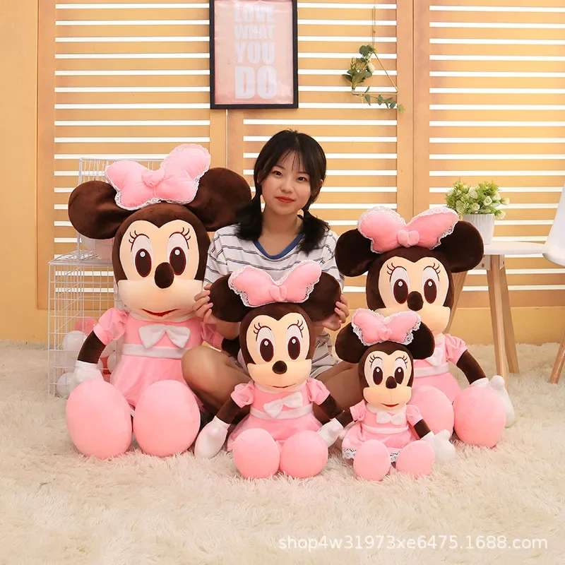 Disney Mickey Mouse Doll Mickey Minnie Plush Toy Disney Large Doll To Accompany Children To Sleep Christmas Birthday Gift