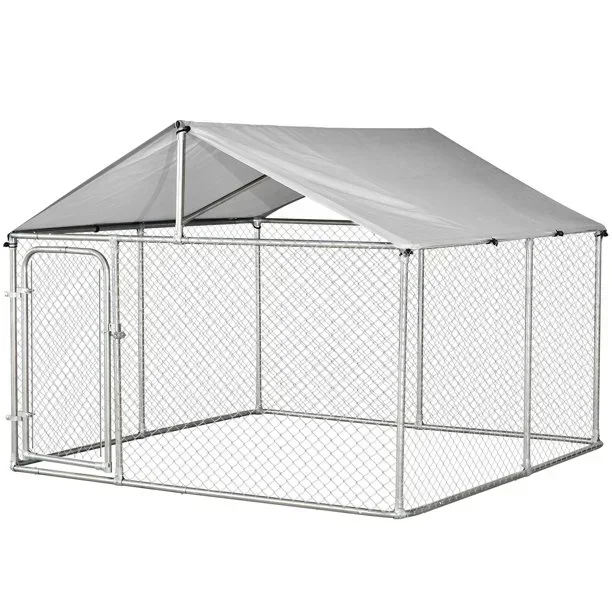 Large Metal Dog Kennels Breathable Outdoor Animal Cages for Big Dogs Customizable outside cage