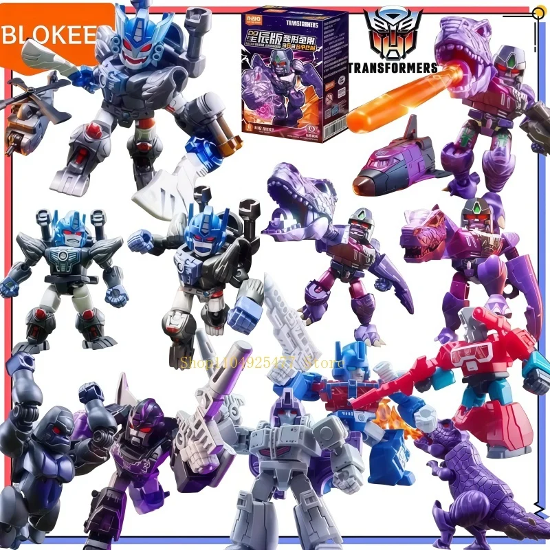 Hot Blokees Transformers Stars Edition Generation 6 Megatron Mini Building Block Figure Assembly Model Collect Toys Gifts