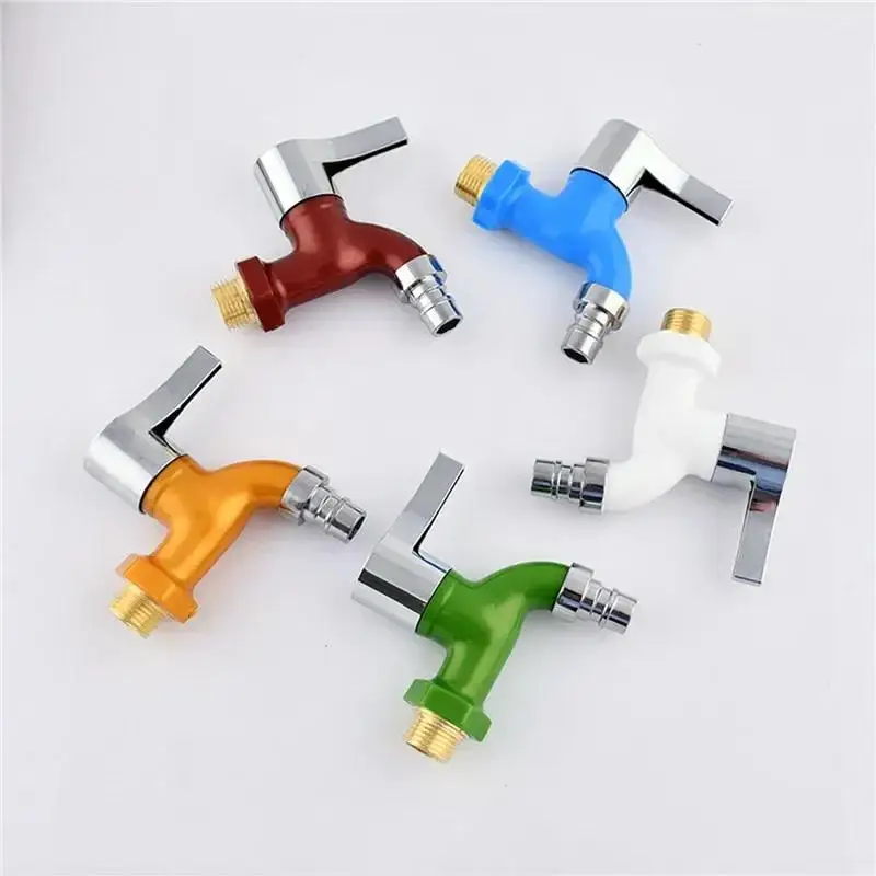 Garden Balcony Water Tap Male Thread Wall Mount Washing Machine Faucet Plastic Water Hose Quick Connector