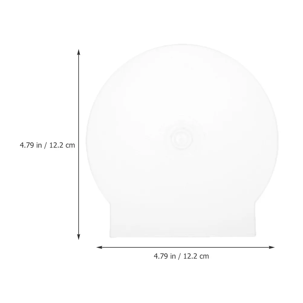 50Pcs Fine Workmanship Plastic Cd Cases Clear Cd Storage Box for Cds Dvds Dust Proof Scratch Resistant Compact Stackable