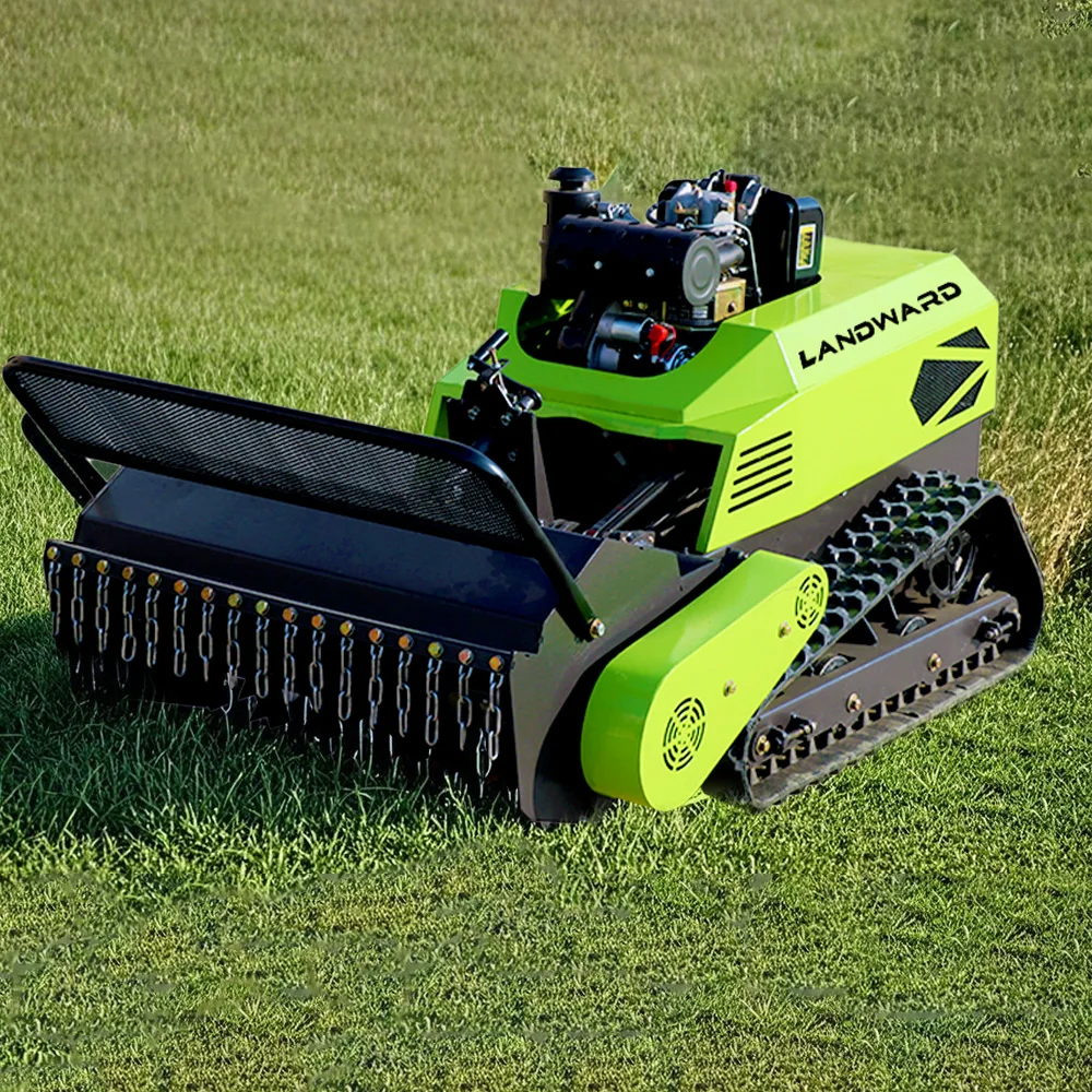 Wholesale Sell High Quality Crawler Weed Eater Wireless Remote Control Fully Automatic Lawn Mower Customized Lawn Mowing Robot